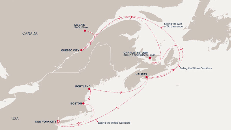 Expedition Cruises | 15-Night Promised Lands of Prosperity Iinerary Map